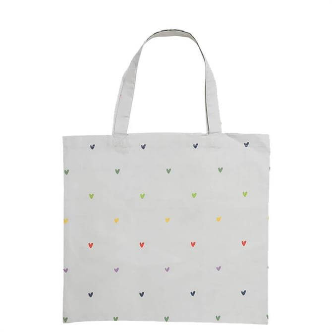 Sophie Allport Multicoloured Hearts Folding Shopping Bag